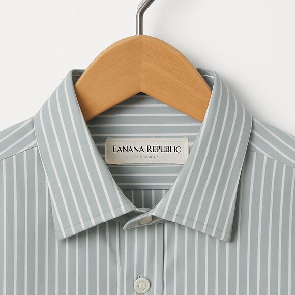 Banana Republic Classic Fit 100% Cotton Striped Dress Shirt – Men’s Large 16-16. - Picture 7 of 8